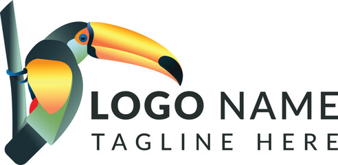 Bird logo design in vector format 