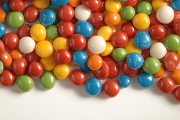 Obraz premium A Pile of Colorful Chocolate Candies