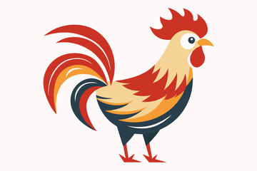 Cock icon line art Vector Art Illustration