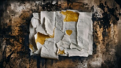 Old white paper texture - abstract grunge background