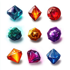 Fototapeta premium Colorful Gemstones.