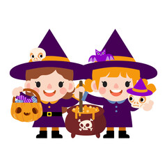 cute witches witchcraft, Happy halloween