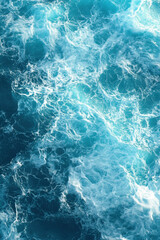 Fototapeta premium Turquoise Water Texture, A seamless water texture featuring vibrant turquoise colors and detailed wave patterns, perfect for backgrounds or design projects