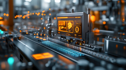 Digital Workflow,  A streamlined digital process featuring clear efficiency indicators and smooth operations, enhanced by realistic 3D renderings