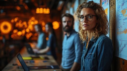 A team of data analysts working together, using laptops and whiteboards to decode complex data patterns