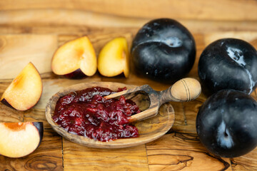 Frucht Gelee oder Obst Marmelade zum Frühstück