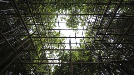 Obraz premium Abstract Structure Amidst Trees