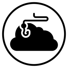 cloud glyph icon