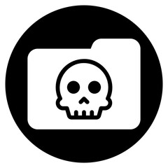 data storage glyph icon