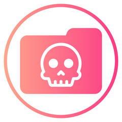 data storage gradient icon