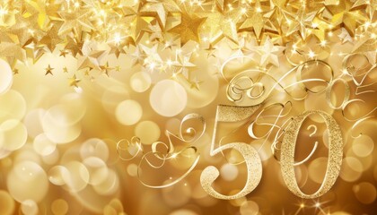 Golden Celebration: A 50th Anniversary Card