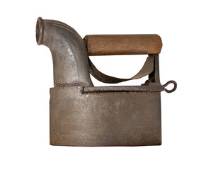 The old iron on white, isolated