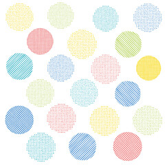 手描き風パターン素材