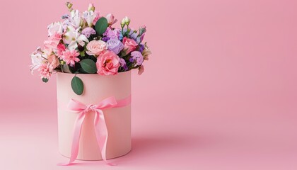 Blooming Elegance: A Hat Box Flower Arrangement for Special Occasions