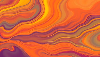 Abstract Swirling Paint Strokes in Vibrant Colors