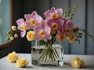 orchids in vase © dave958