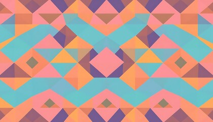 Geometric Triangles and Diamonds Pattern
