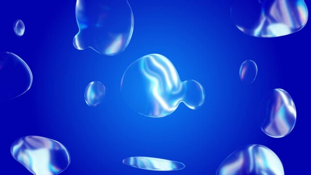 Realistic water bubbles background