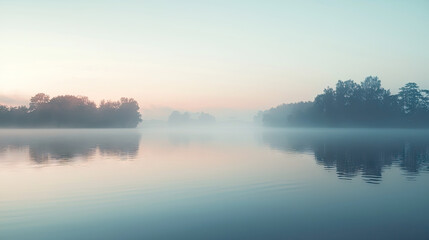 Obraz premium sunrise over the river