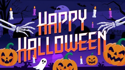 Happy Halloween Festive Illustration