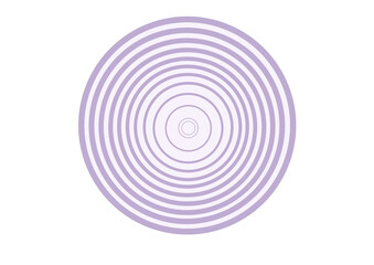 紫玉ねぎのシンプル円イラスト