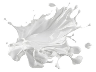 White Liquid Splash Abstract Background
