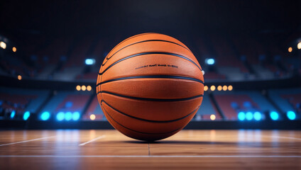 Obraz premium Basketball Ball and Arena