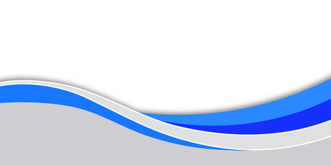 Blue and gray wave shape background. New design for your business.