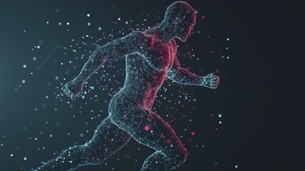 Naklejka premium Body shape and muscular development showcase through workout on blank slate background with copy space