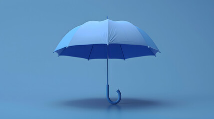Umbrella Rain Elements Icon 3D Cartoon