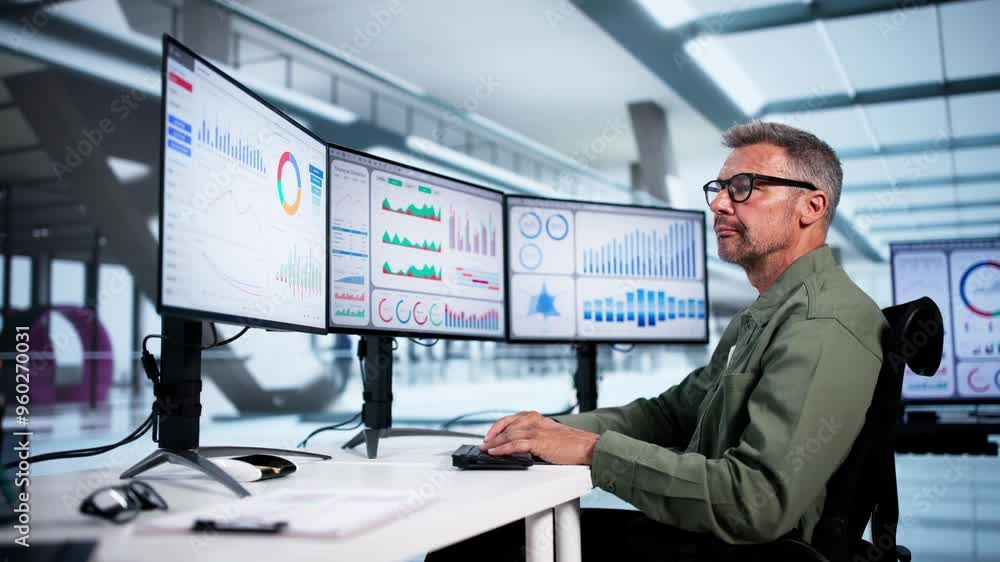 Poster KPI Business Analytics Data Dashboard