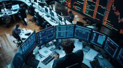 Busy Trading Hub Captured Aerially