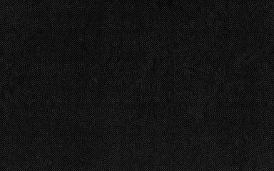 Fototapeta premium Grunge halftone black gradient background. Rough faded grit dark grey noise grain texture sand wallpaper. Retro pixelated backdrop. Anime or manga style comic vector graphic design illustration.