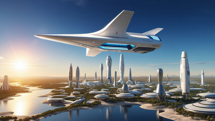 Futuristic digital artwork