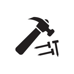 Hammer and Nails logo icon