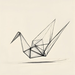 Fototapeta premium Japanese-style 2D illustrator doodle cartoon for floor tiles and wallpaper