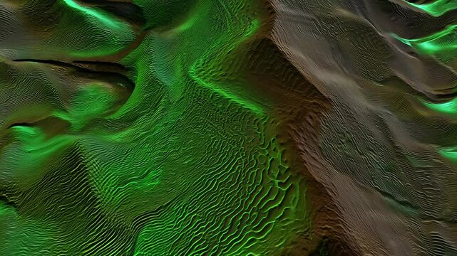 Static video of beautiful abstract wave background with corroded metal texture.