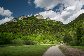 view of the Three Crowns, Polish Pieniny Mountains