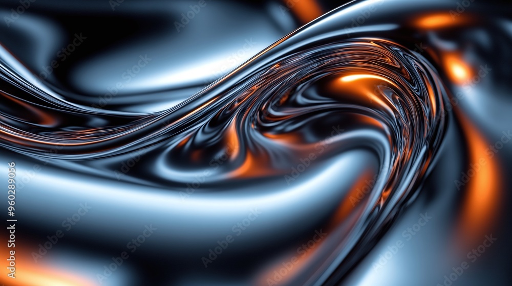 Aufkleber a mesmerizing swirl of metallic colors and smooth textures, creating a dynamic and modern background