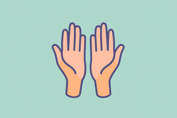 Obraz premium Minimalist support icon, featuring clean lines and simple shapes to represent assistance, care, and aid. Perfect for applications related to customer service, health, or community support.