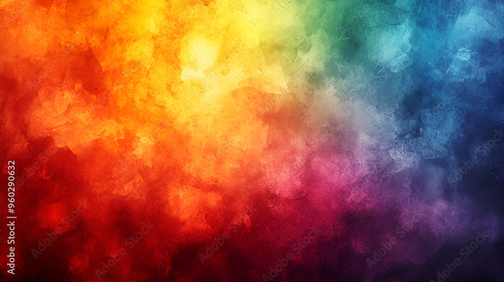 Poster a vibrant abstract background featuring a gradient of colors blending beautifully from red to blue, 
