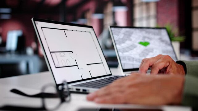 Cadastre Map And City Building Survey
