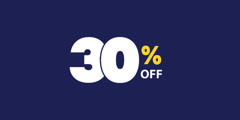 ( Discount 30% percent) Vector Illustration