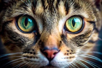 Close up big cat eyes