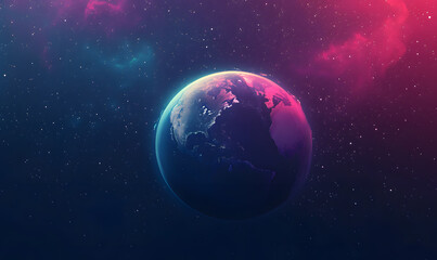 Fototapeta premium graphics of space, planets, and astronauts on a white background.