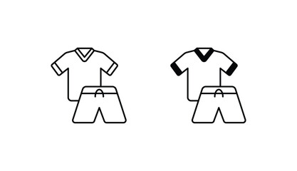 Uniform icon design with white background stock illustration