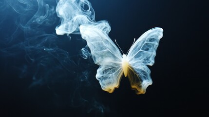 Fototapeta premium Smoke Butterfly Abstract Art