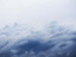 Cumulus clouds closeup