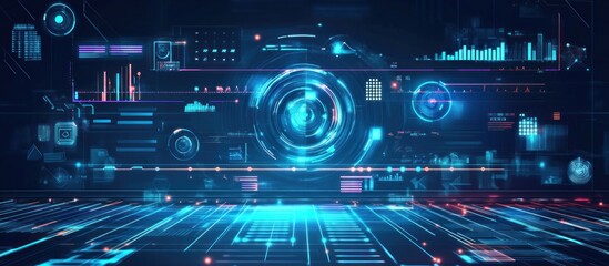 Obraz premium Abstract Digital Interface