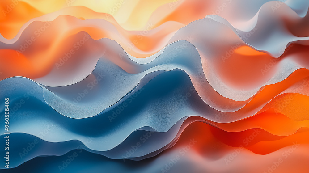 Poster 3. captivating abstract 3d background with layered textures and dynamic lighting, suitable for immer